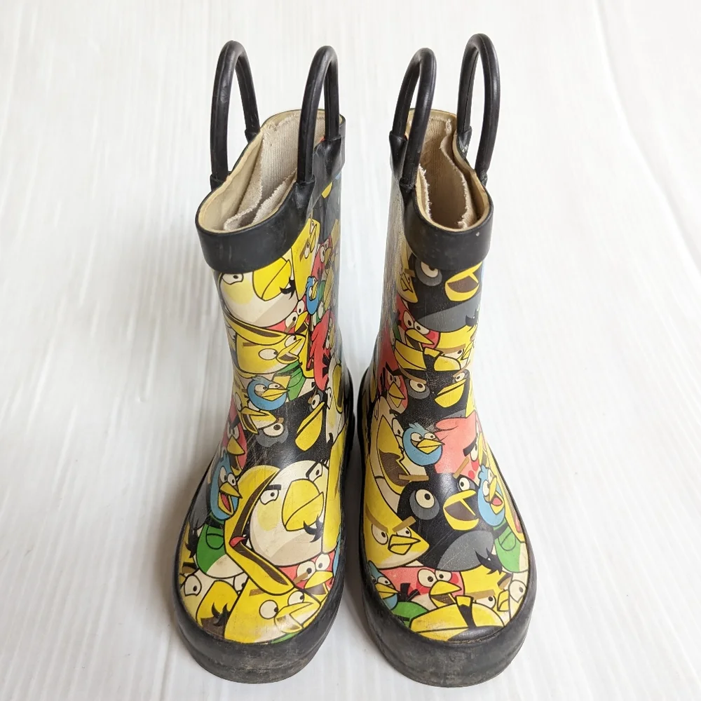 ANGRY BIRDS toddler rain boots size 5/6 unisex